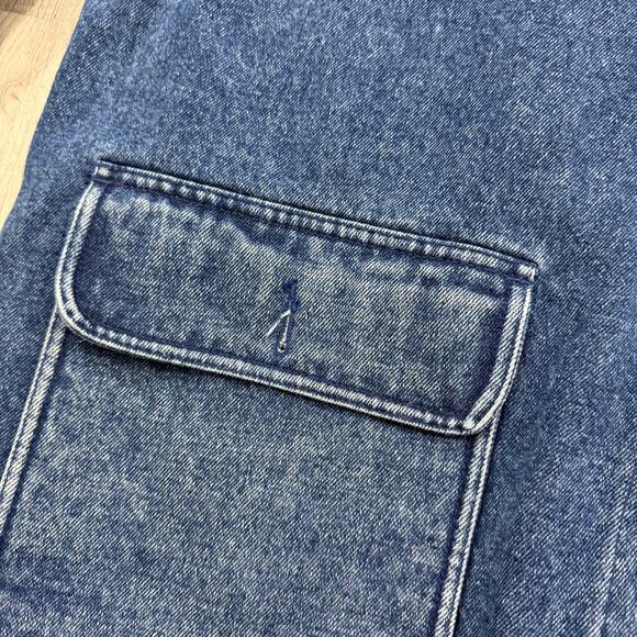 Vintage Boundary Waters Denim Chore Coat Women's 2XL Blue Utility Barn Outdoors - Picture 4 of 7